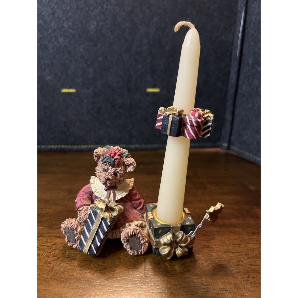 Resin Christmas Bear/Present Candle‎ Base/Climber/Candle